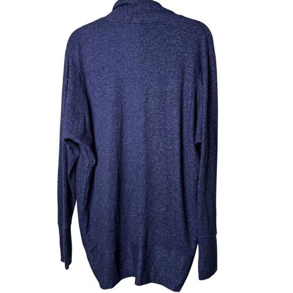 Athleta Luxe Pose Wrap Circle Cardigan in Heathered Blue size small - Picture 4 of 5